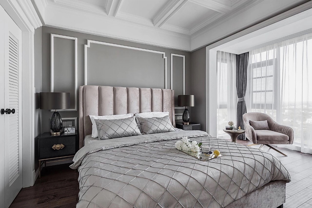 龍湖九里晴川-現(xiàn)代簡約-臥室設計效果圖