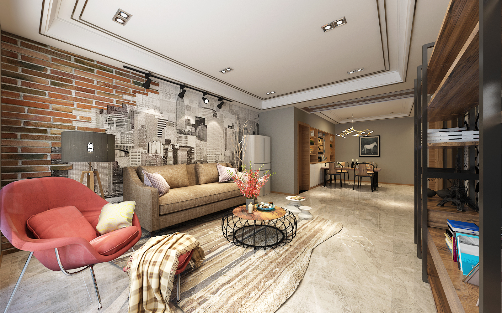 龍湖九里晴川-現(xiàn)代簡約-臥室設(shè)計(jì)效果圖