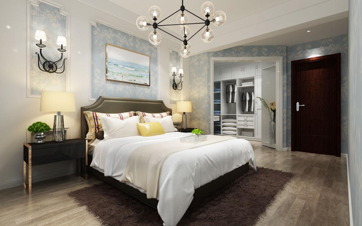 龍湖九里晴川-現(xiàn)代簡約-臥室設計效果圖